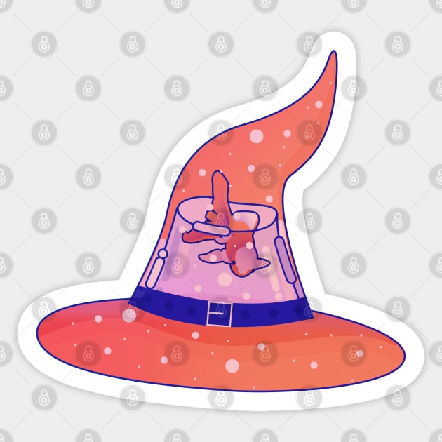 Witch Hat Sticker by theladyernestember